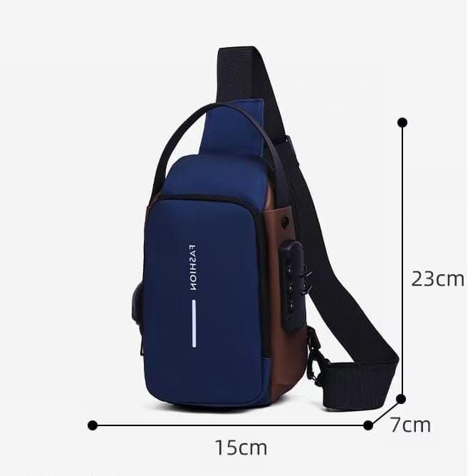 Anti-Theft Cross Body Bag With Password Lock