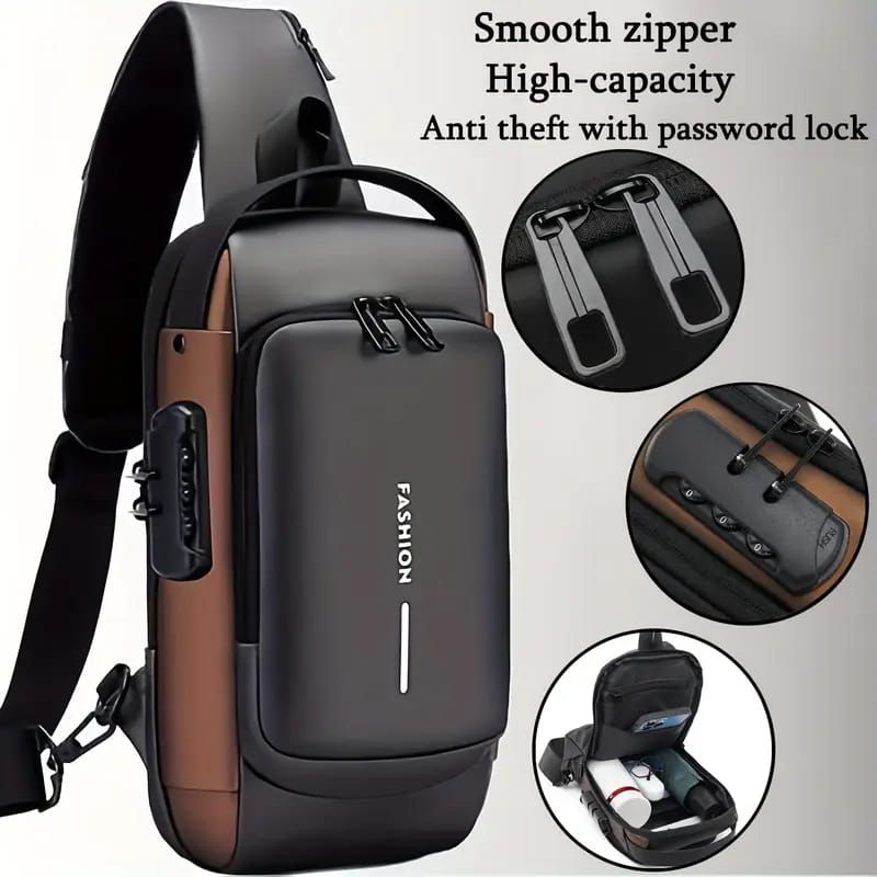 Anti-Theft Cross Body Bag With Password Lock