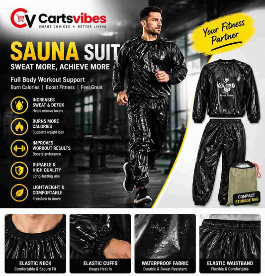Sauna Suit Heavy Duty Anti Rip PVC
