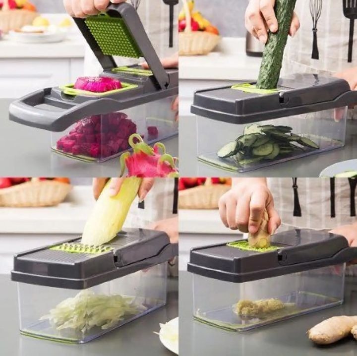Vegetable Chopper 16 Pcs Set